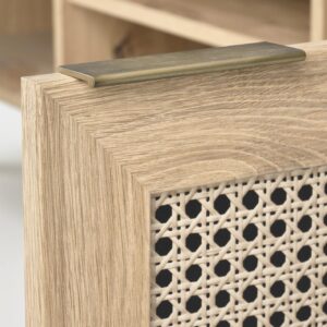 Televisiopöytä BORLENA RTV-1, tammi / musta