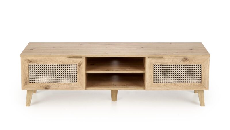 Televisiopöytä BORLENA RTV-1, tammi / musta