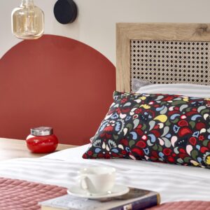 Sänky BORLENA LOZ-160x200, tammi / musta