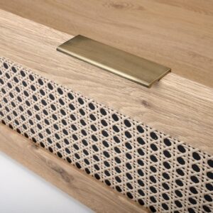 Sänky BORLENA LOZ-160x200, tammi / musta