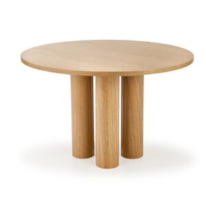 Pyöreä ruokapöytä ELEFANT, luonnollinen tammi