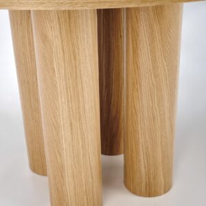 Pyöreä ruokapöytä ELEFANT, luonnollinen tammi