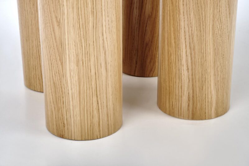 Pyöreä ruokapöytä ELEFANT, luonnollinen tammi