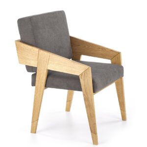 Nojatuoli FREVOR, luonnollinen tammi / harmaa