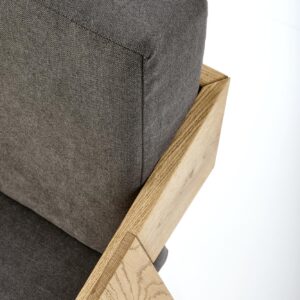 Nojatuoli FREVOR, luonnollinen tammi / harmaa