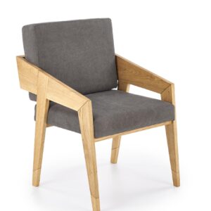Nojatuoli FREVOR, luonnollinen tammi / harmaa