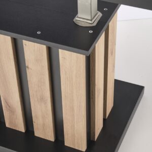 Kahvipöytä BARLIA, tammi / musta