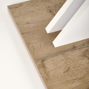 Pidennettävä ruokapöytä XARELO tammen jäljitelmä/ valkoinen