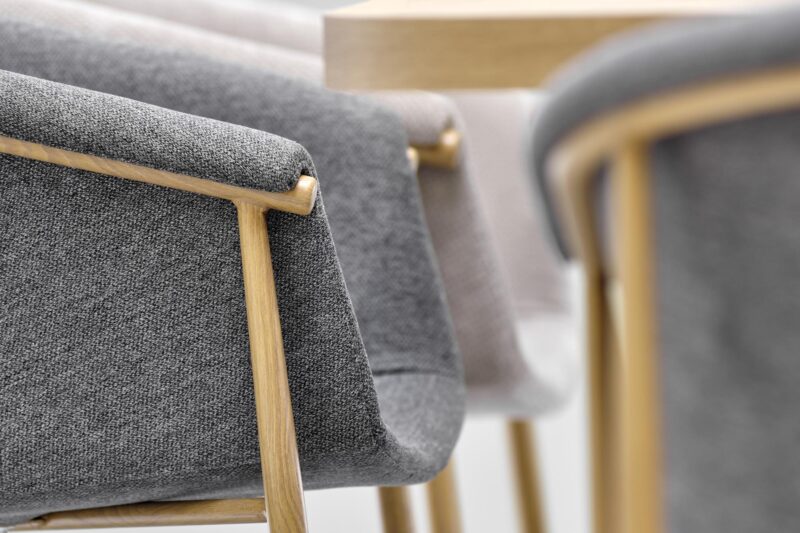 Laajennettava ruokapöytä PERONA, kultainen tammi / valkoinen