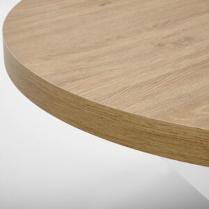 Laajennettava ruokapöytä PERONA, kultainen tammi / valkoinen