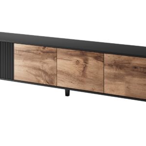 Televisioteline RAVENO RTV-3, 200 cm, tammi / musta