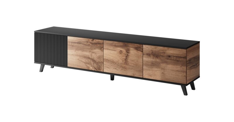 Televisioteline RAVENO RTV-3, 200 cm, tammi / musta