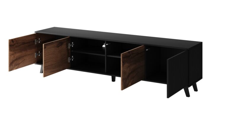Televisioteline RAVENO RTV-3, 200 cm, tammi / musta