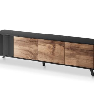 Televisioteline RAVENO RTV-3, 200 cm, tammi / musta