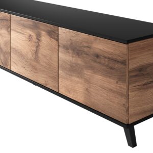 Televisioteline RAVENO RTV-3, 200 cm, tammi / musta