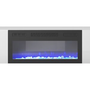 LIVO RTV 180 TV-taso takka kanssa, valkoinen