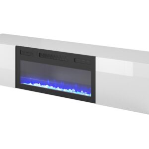 LIVO RTV 180 TV-taso takka kanssa, valkoinen