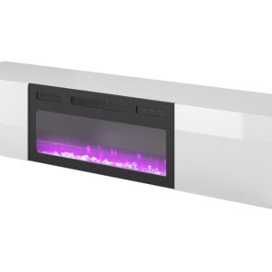 LIVO RTV 180 TV-taso takka kanssa, valkoinen