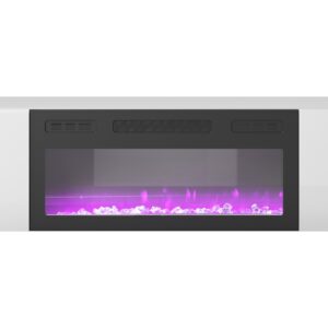 LIVO RTV 180 TV-taso takka kanssa, valkoinen