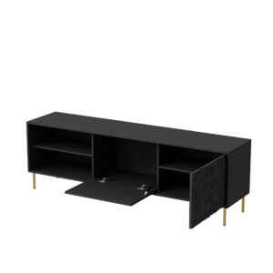 Television stand BULMOR RTV-1, musta / kultainen