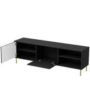 Television stand BULMOR RTV-1, musta / kultainen