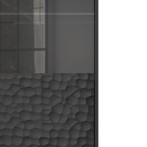 Vitriinikaappi BULMOR W-1, musta / kulta