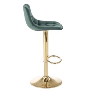 Baari-tuoli VERDYN, kultainen / tumma vihreä