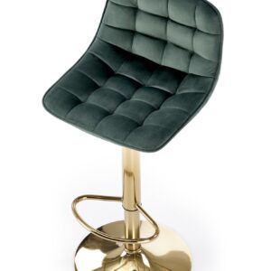 Baari-tuoli VERDYN, kultainen / tumma vihreä