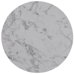 Kahvilapöytäsetti PAOLEN 2, marmori / hopea