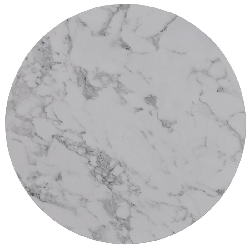 Kahvilapöytäsetti PAOLEN 2, marmori / hopea