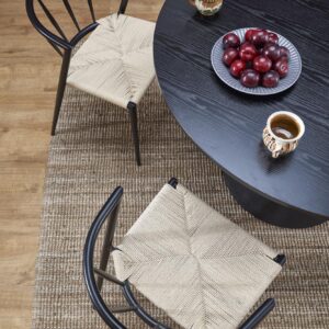 Ruokapöytä GINTER, pyöreä / musta