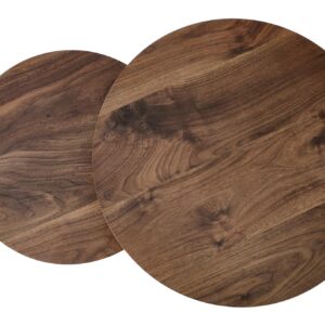 Kahvilipunkompletti ORELIN, pähkinäpuu / musta