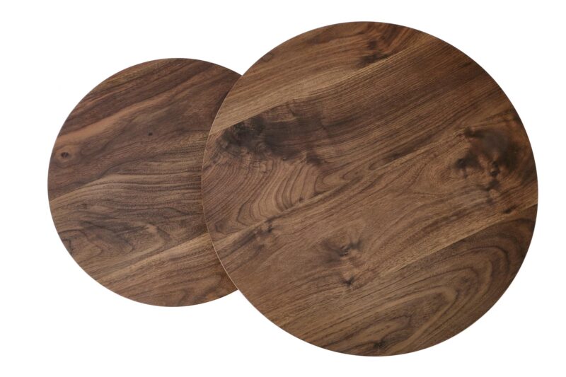 Kahvilipunkompletti ORELIN, pähkinäpuu / musta