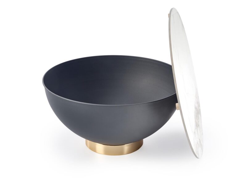 Kahvitalo CALVICA marmori / harmaa / kultainen