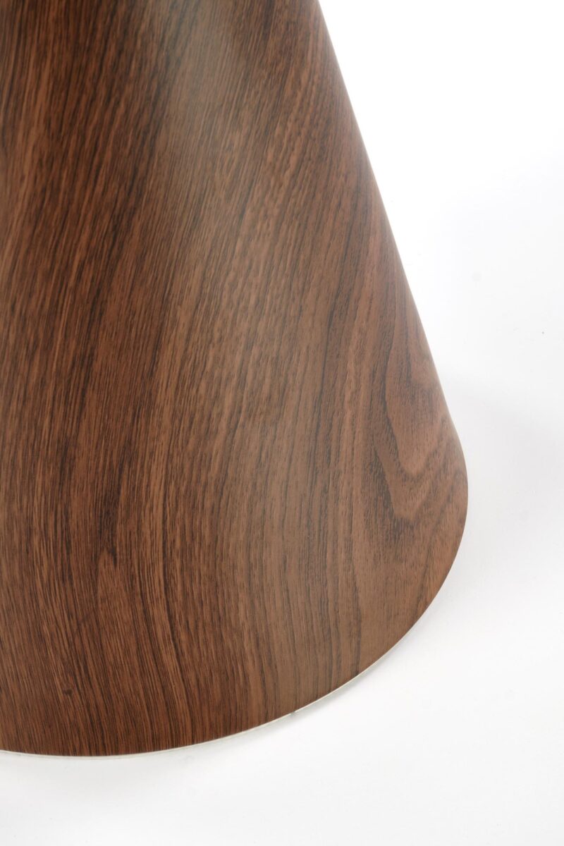 Kahvilatabletti GENESIS S, valkoinen marmori / pähkinä / kulta