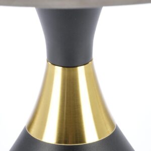 Kahvipöytä SCALNOR, must marmor / must / kultainen