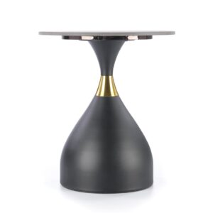 Kahvipöytä SCALNOR, must marmor / must / kultainen