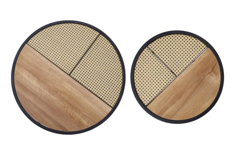 Kahvi-pöydän sarja GARMINA, tammi / musta