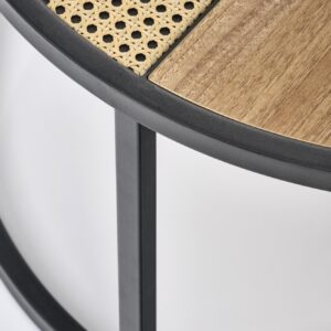 Kahvi-pöydän sarja GARMINA, tammi / musta