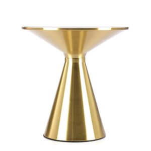 Kahviltable TRIBECA, valkoinen marmori / kulta