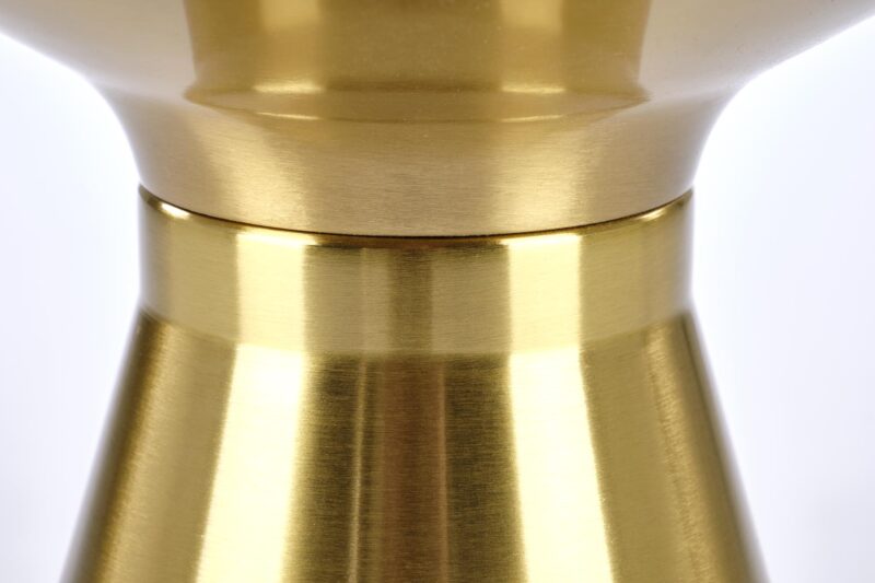 Kahvipöytä TRIBOR, mustta marmoria / kultaa