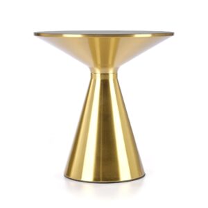 Kahvipöytä TRIBOR, mustta marmoria / kultaa