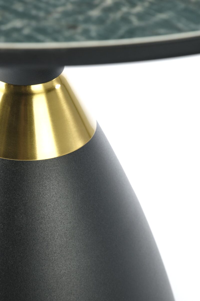 Kahvikuppi MORELIA, vihreä marmori / MUSTA / KULTA