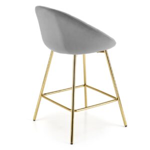 Baarituoli MISTRA, harmaa / kultainen