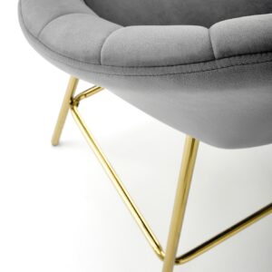 Baarituoli MISTRA, harmaa / kultainen