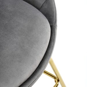 Baarituoli MISTRA, harmaa / kultainen