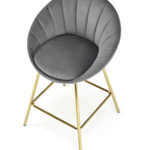 Baarituoli MISTRA, harmaa / kultainen