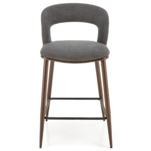 Baarituoli STONEL, harmaa / pähkinä