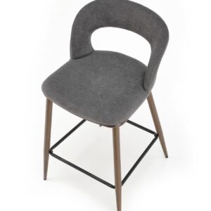 Baarituoli STONEL, harmaa / pähkinä