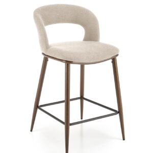 Baarihi stool STONEL, beige / pähkinä